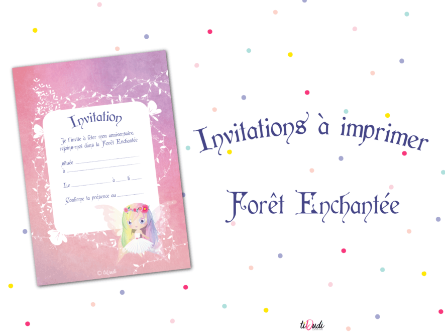 Invitations à imprimer : Forêt Enchantée