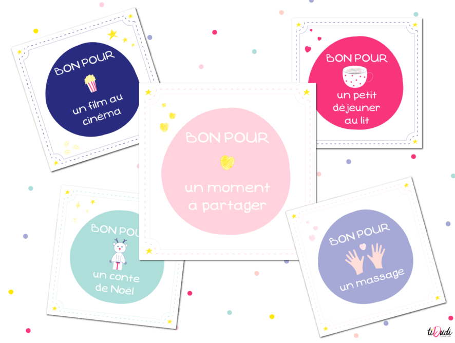 Bons pour des moments à partager (pour le Calendrier de l'Avent)