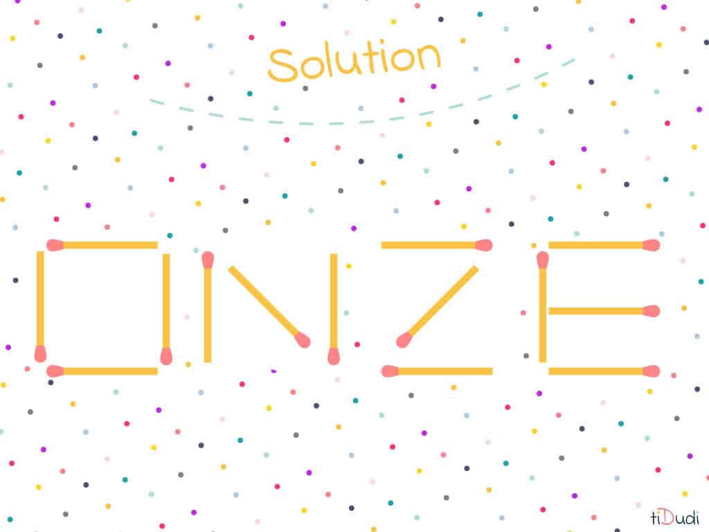 solution de l'énigme des 20 allumettes