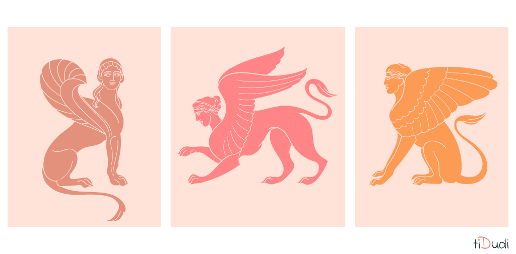 Variantes à l'énigme du Sphinx Trois variantes à l'énigme du Sphinx. Devinettes originales.