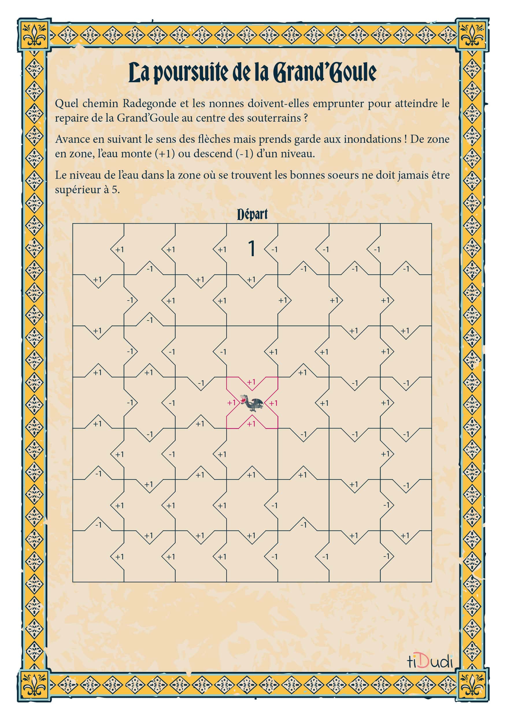 Le labyrinthe de Grand' Goule Réussirez-vous à trouver votre chemin dans le labyrinthe de la Grand' Goule