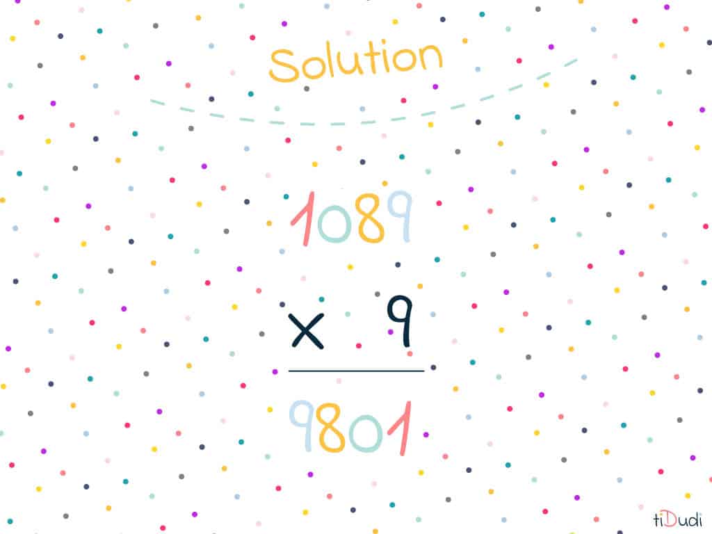 Solution énigme réversible La solution de l'énigme réversible